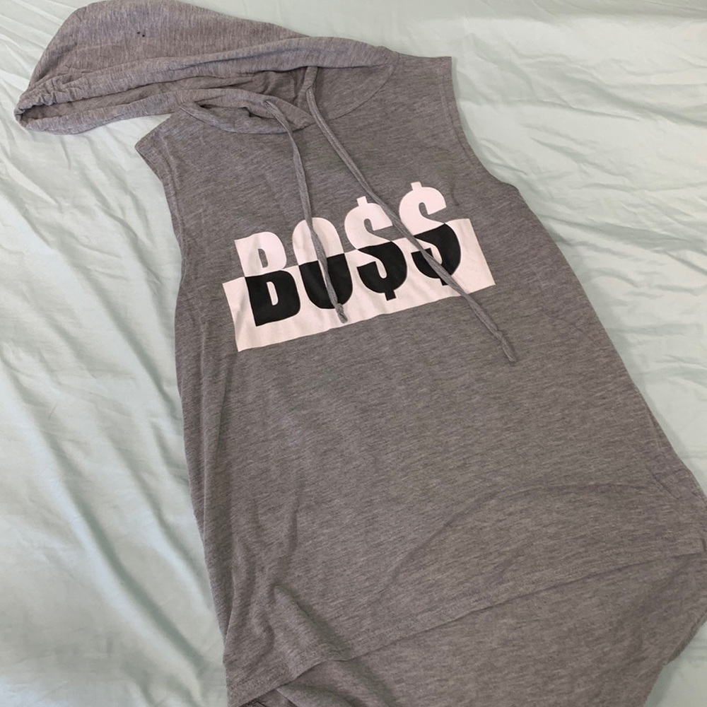 BOSS Sleeveless Tank w/ Hood